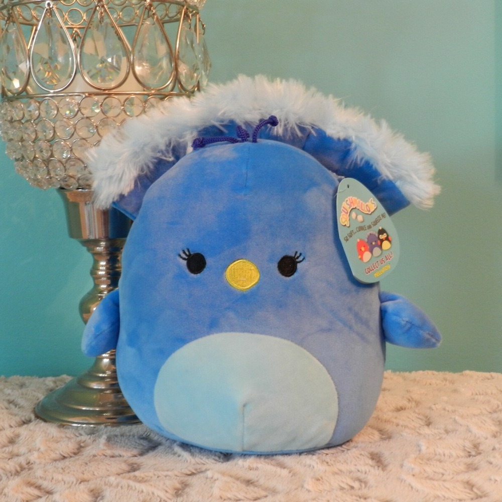 NWT Squishmallow 8" Priscilla the Blue Peacock Kellytoy Plush 2020